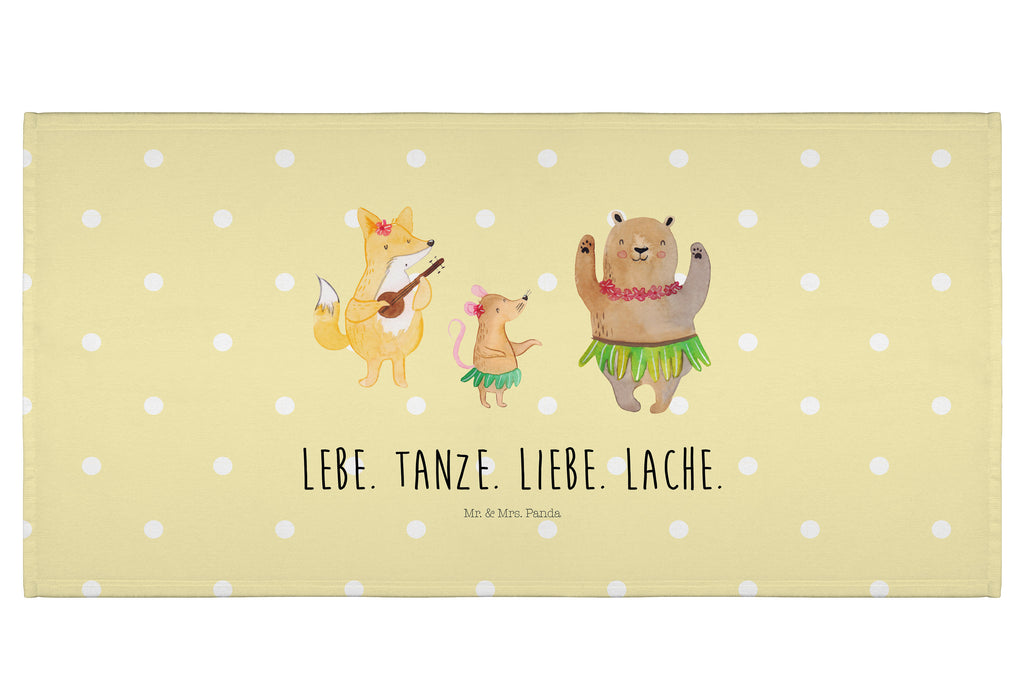 50 x 100 Handtuch Waldtiere Aloha Handtuch, Badehandtuch, Badezimmer, Handtücher, groß, Kinder, Baby, Tiermotive, Gute Laune, lustige Sprüche, Tiere, Wald, Waldtiere, Musik, Aloha, Bär, Hase, Igel, Tanzen, Leben, Lachen