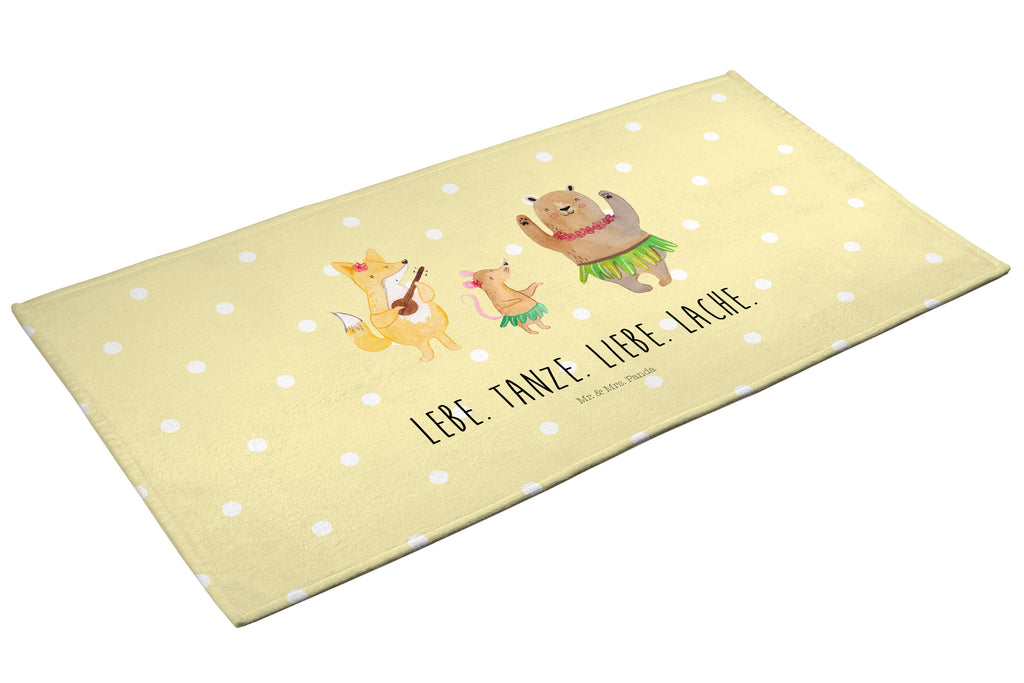 50 x 100 Handtuch Waldtiere Aloha Handtuch, Badehandtuch, Badezimmer, Handtücher, groß, Kinder, Baby, Tiermotive, Gute Laune, lustige Sprüche, Tiere, Wald, Waldtiere, Musik, Aloha, Bär, Hase, Igel, Tanzen, Leben, Lachen