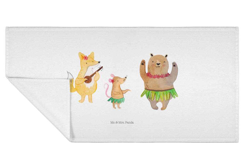 50 x 100 Handtuch Waldtiere Aloha Handtuch, Badehandtuch, Badezimmer, Handtücher, groß, Kinder, Baby, Tiermotive, Gute Laune, lustige Sprüche, Tiere, Wald, Waldtiere, Musik, Aloha, Bär, Hase, Igel, Tanzen, Leben, Lachen