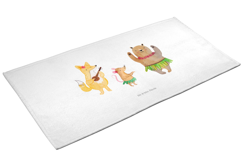 50 x 100 Handtuch Waldtiere Aloha Handtuch, Badehandtuch, Badezimmer, Handtücher, groß, Kinder, Baby, Tiermotive, Gute Laune, lustige Sprüche, Tiere, Wald, Waldtiere, Musik, Aloha, Bär, Hase, Igel, Tanzen, Leben, Lachen