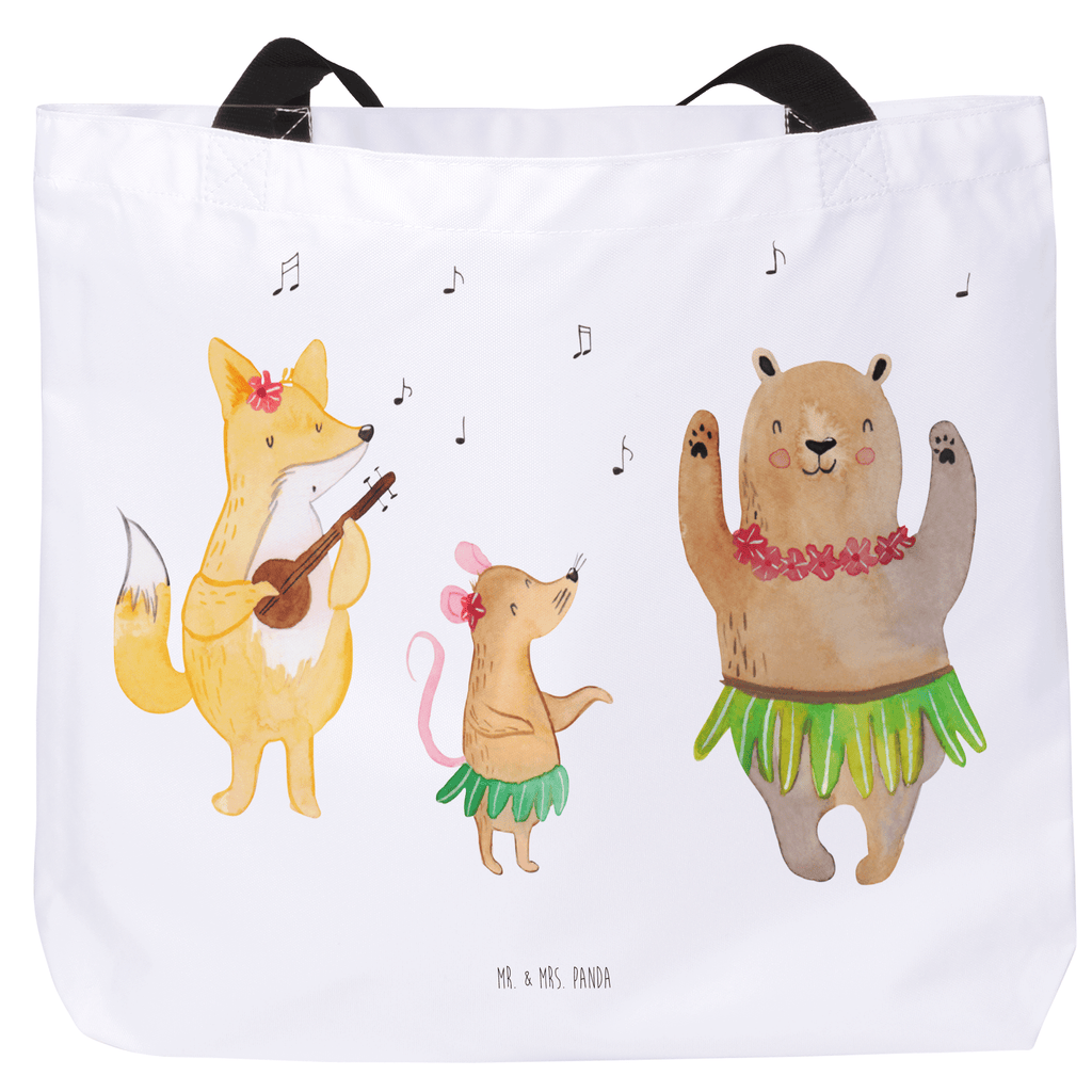 Shopper Waldtiere Aloha Beutel, Einkaufstasche, Tasche, Strandtasche, Einkaufsbeutel, Shopper, Schultasche, Freizeittasche, Tragebeutel, Schulbeutel, Alltagstasche, Tiermotive, Gute Laune, lustige Sprüche, Tiere, Wald, Waldtiere, Musik, Aloha, Bär, Hase, Igel, Tanzen, Leben, Lachen