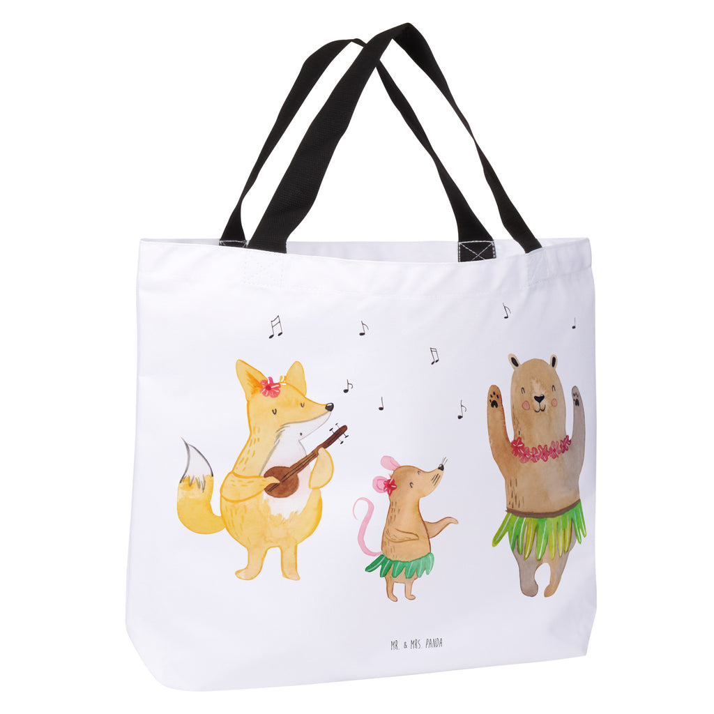 Shopper Waldtiere Aloha Beutel, Einkaufstasche, Tasche, Strandtasche, Einkaufsbeutel, Shopper, Schultasche, Freizeittasche, Tragebeutel, Schulbeutel, Alltagstasche, Tiermotive, Gute Laune, lustige Sprüche, Tiere, Wald, Waldtiere, Musik, Aloha, Bär, Hase, Igel, Tanzen, Leben, Lachen