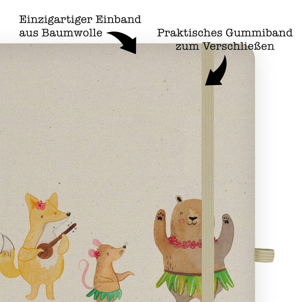 DIN A6 Baumwoll Notizbuch Waldtiere Aloha Notizen, Eintragebuch, Tagebuch, Notizblock, Adressbuch, Journal, Kladde, Skizzenbuch, Notizheft, Schreibbuch, Schreibheft, Tiermotive, Gute Laune, lustige Sprüche, Tiere, Wald, Waldtiere, Musik, Aloha, Bär, Hase, Igel, Tanzen, Leben, Lachen