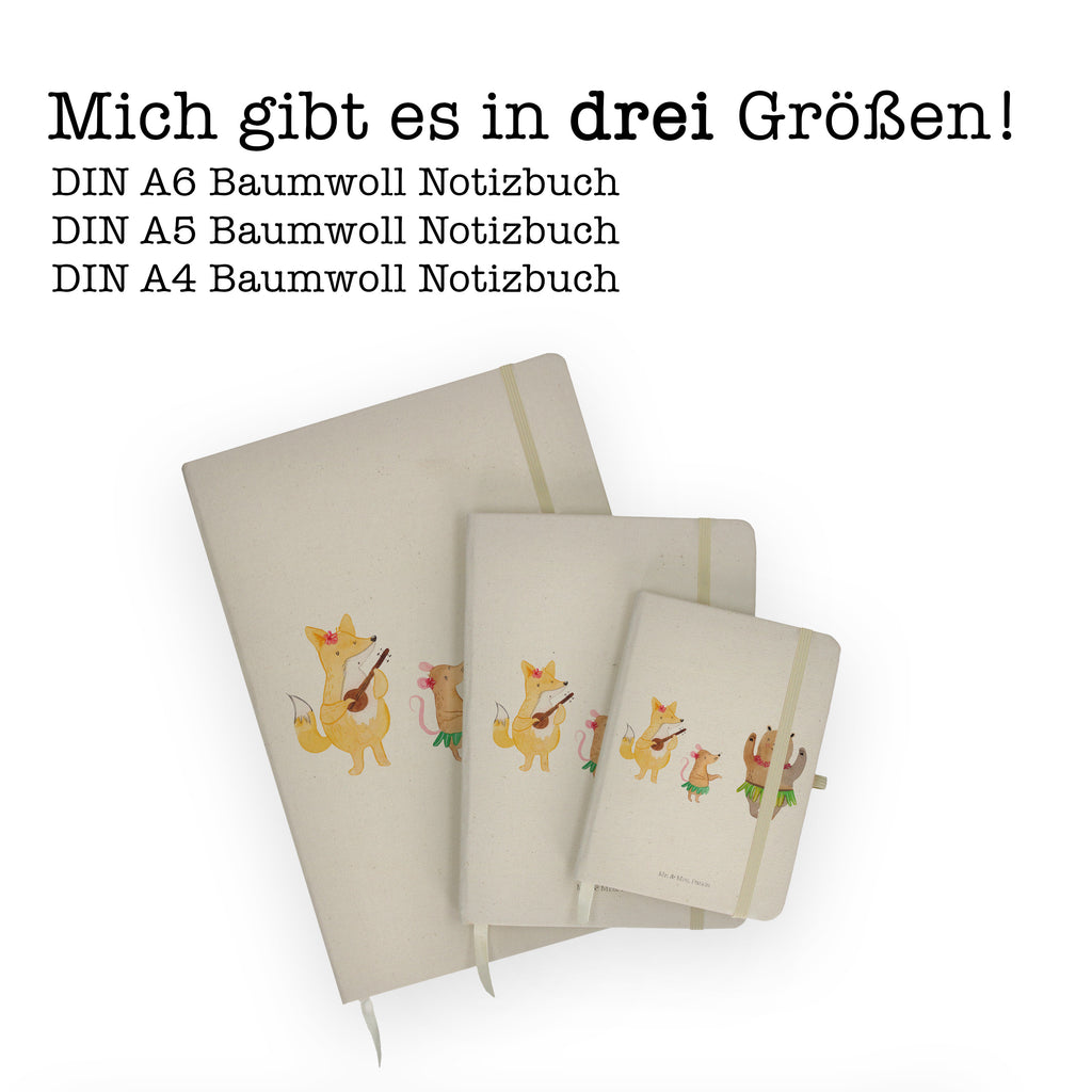 DIN A6 Baumwoll Notizbuch Waldtiere Aloha Notizen, Eintragebuch, Tagebuch, Notizblock, Adressbuch, Journal, Kladde, Skizzenbuch, Notizheft, Schreibbuch, Schreibheft, Tiermotive, Gute Laune, lustige Sprüche, Tiere, Wald, Waldtiere, Musik, Aloha, Bär, Hase, Igel, Tanzen, Leben, Lachen