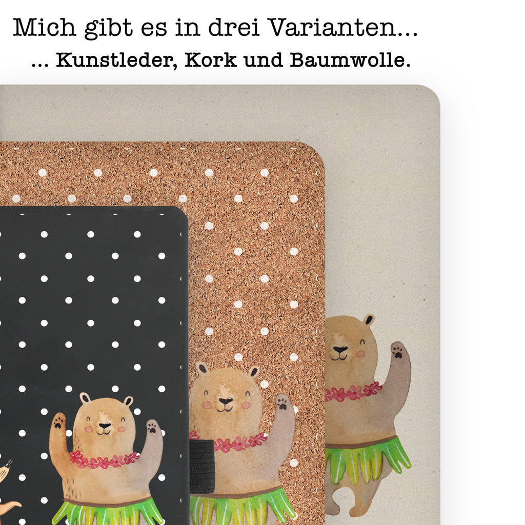 DIN A6 Baumwoll Notizbuch Waldtiere Aloha Notizen, Eintragebuch, Tagebuch, Notizblock, Adressbuch, Journal, Kladde, Skizzenbuch, Notizheft, Schreibbuch, Schreibheft, Tiermotive, Gute Laune, lustige Sprüche, Tiere, Wald, Waldtiere, Musik, Aloha, Bär, Hase, Igel, Tanzen, Leben, Lachen