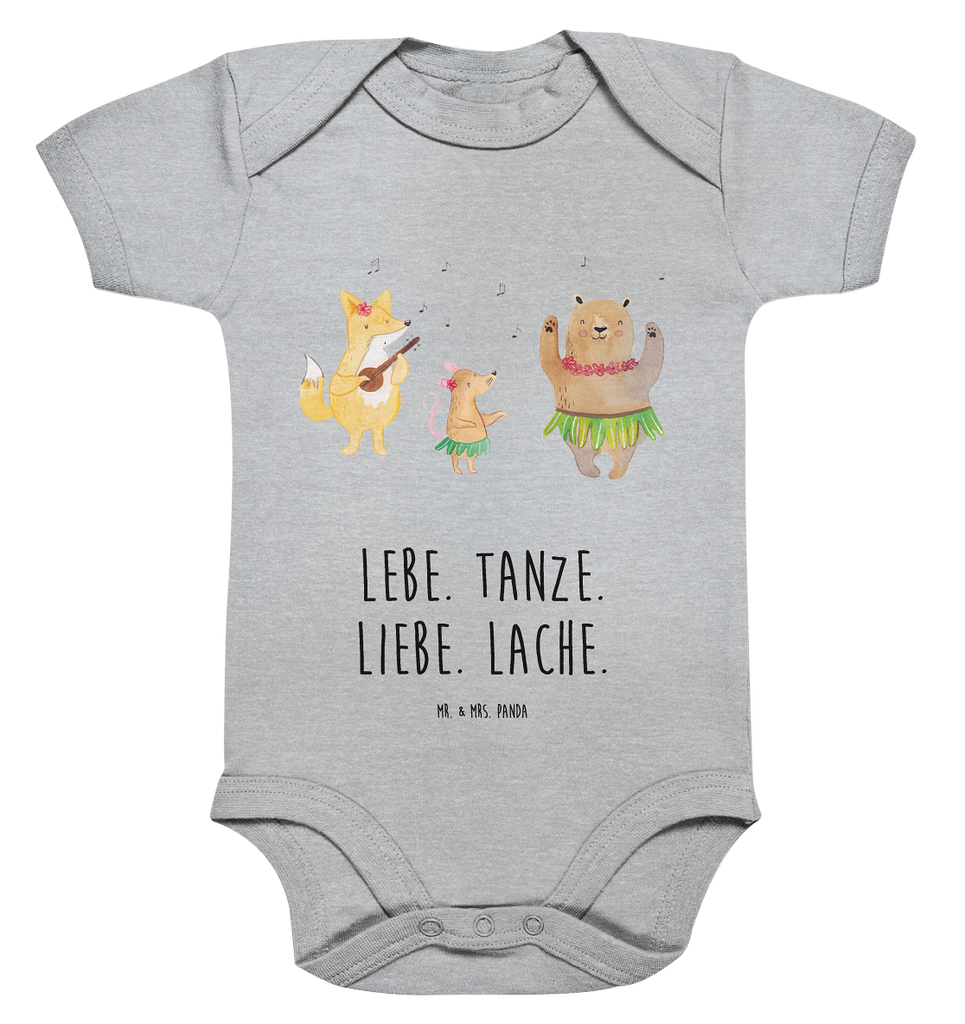 Organic Baby Body Waldtiere Aloha Babykleidung, Babystrampler, Strampler, Wickelbody, Baby Erstausstattung, Junge, Mädchen, Tiermotive, Gute Laune, lustige Sprüche, Tiere, Wald, Waldtiere, Musik, Aloha, Bär, Hase, Igel, Tanzen, Leben, Lachen
