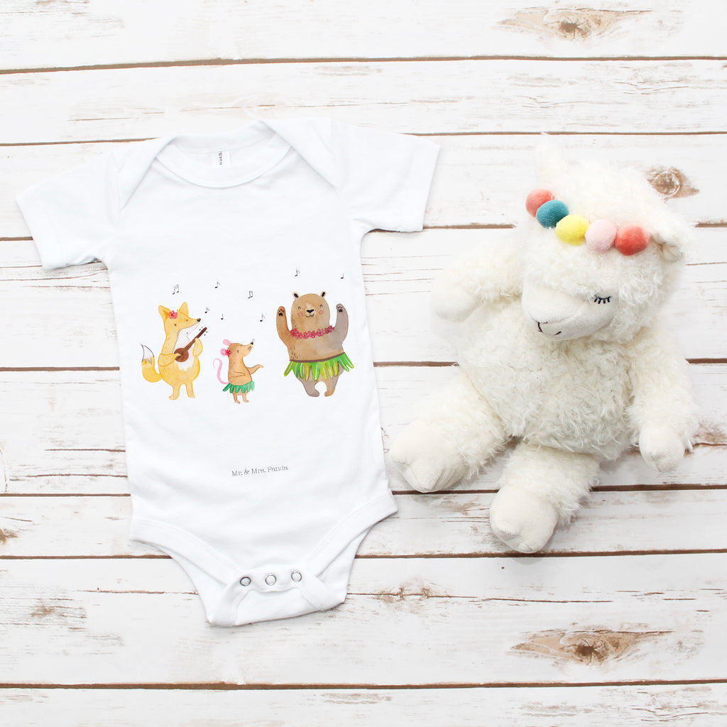 Organic Baby Body Waldtiere Aloha Babykleidung, Babystrampler, Strampler, Wickelbody, Baby Erstausstattung, Junge, Mädchen, Tiermotive, Gute Laune, lustige Sprüche, Tiere, Wald, Waldtiere, Musik, Aloha, Bär, Hase, Igel, Tanzen, Leben, Lachen