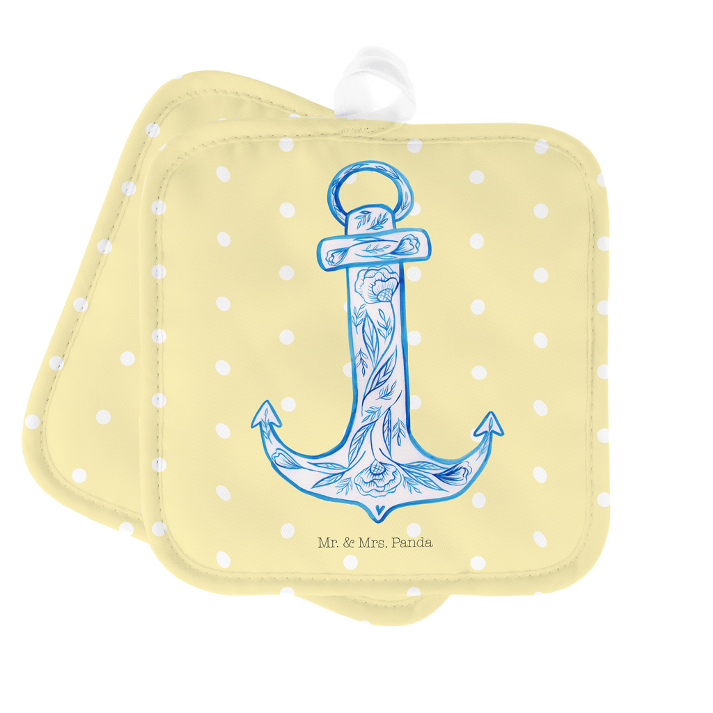 2er Set Topflappen  Anker Blau Topflappen, Topfuntersetzer, Ofenhandschuh, Topflappen Set, Topflappen lustig, Topflappen mit Spruch, Tiermotive, Gute Laune, lustige Sprüche, Tiere