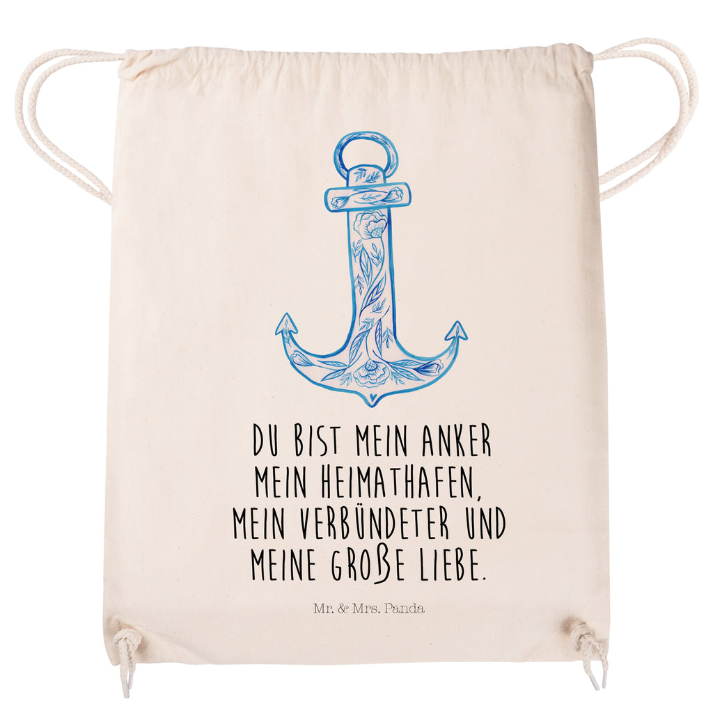 Sportbeutel Anker Blau Turnbeutel, Beutel, Sporttasche, Tasche, Stoffbeutel, Tiermotive, Gute Laune, lustige Sprüche, Tiere