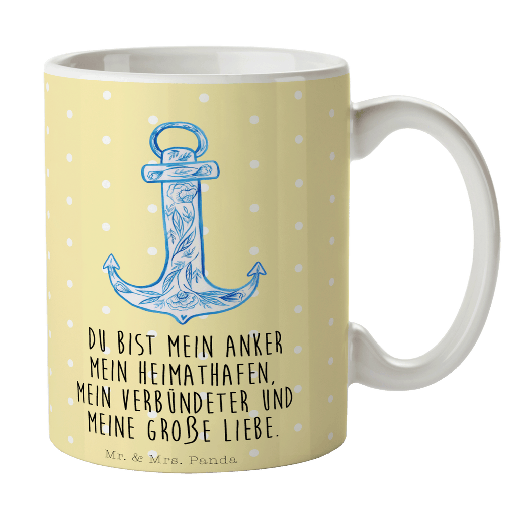 Tasse Anker Blau  Becher, Kaffeetasse, Kaffeebecher, Tee, Frühstück, Büro  süße Tiermotive, gute Laune, lustige Sprüche, Tiere