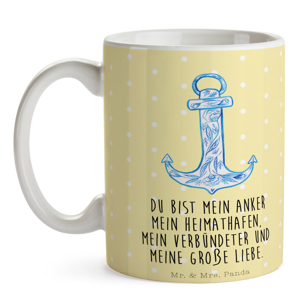 Tasse Anker Blau  Becher, Kaffeetasse, Kaffeebecher, Tee, Frühstück, Büro  süße Tiermotive, gute Laune, lustige Sprüche, Tiere