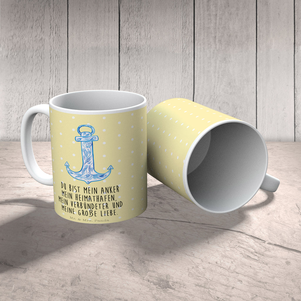 Tasse Anker Blau  Becher, Kaffeetasse, Kaffeebecher, Tee, Frühstück, Büro  süße Tiermotive, gute Laune, lustige Sprüche, Tiere