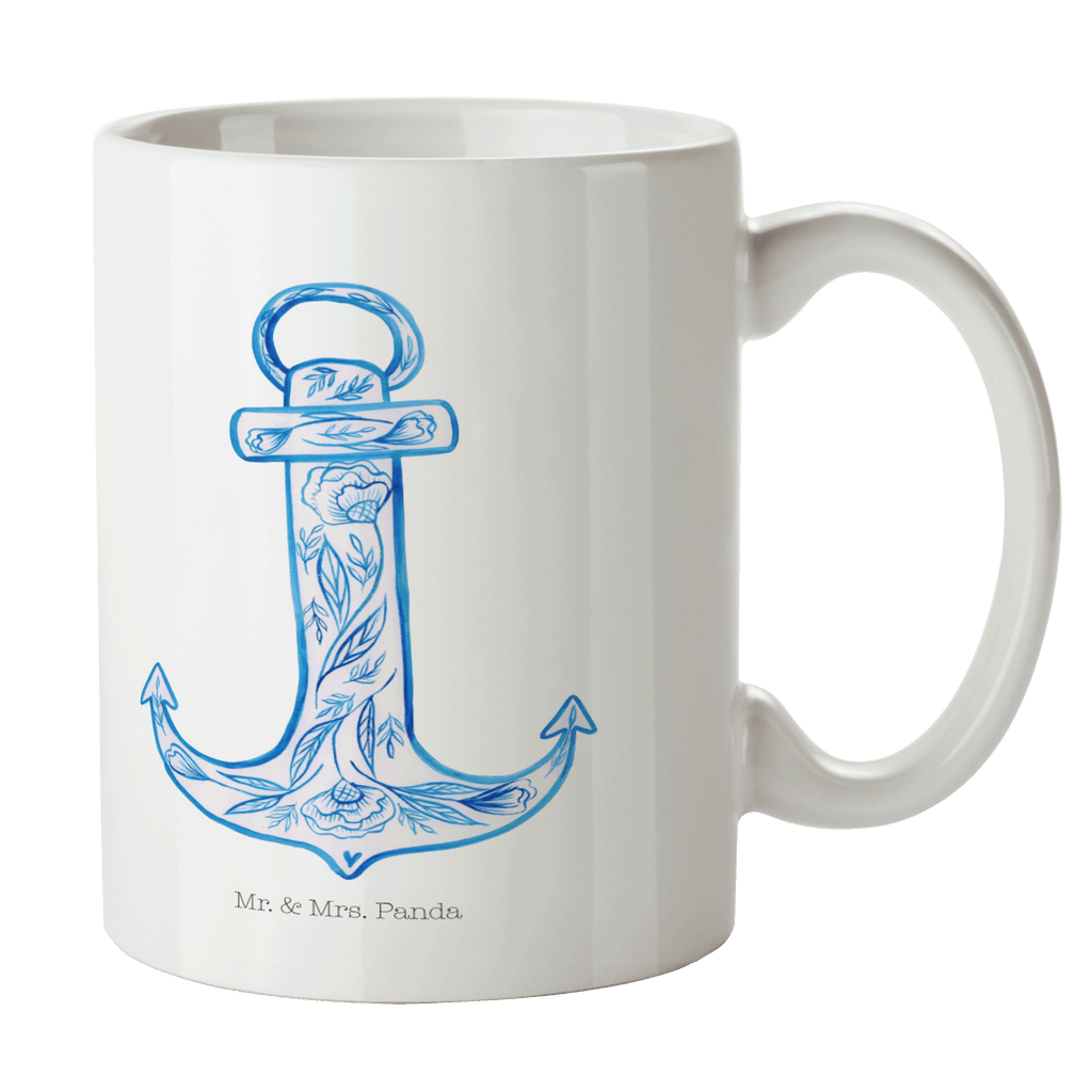 Tasse Anker Blau  Becher, Kaffeetasse, Kaffeebecher, Tee, Frühstück, Büro  süße Tiermotive, gute Laune, lustige Sprüche, Tiere