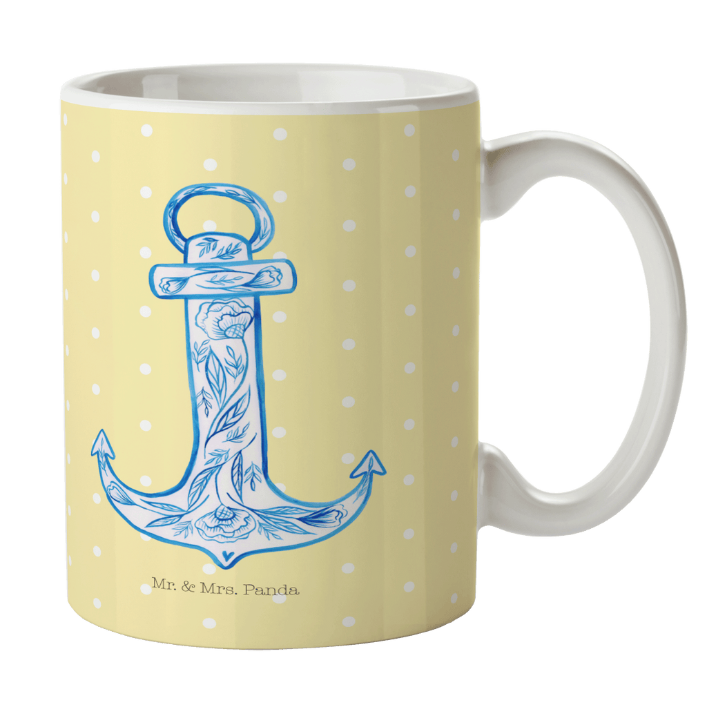 Tasse Anker Blau  Becher, Kaffeetasse, Kaffeebecher, Tee, Frühstück, Büro  süße Tiermotive, gute Laune, lustige Sprüche, Tiere