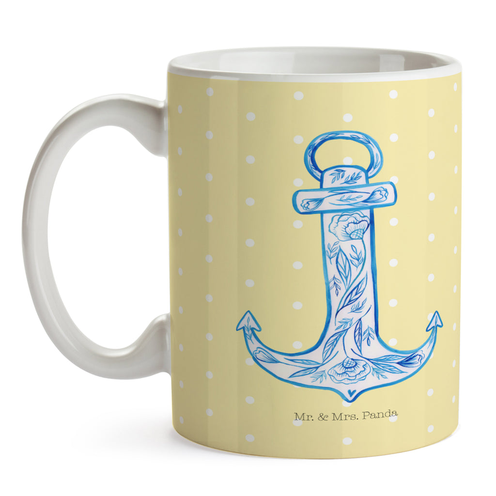Tasse Anker Blau  Becher, Kaffeetasse, Kaffeebecher, Tee, Frühstück, Büro  süße Tiermotive, gute Laune, lustige Sprüche, Tiere