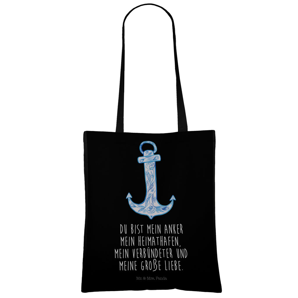 Tragetasche Anker Blau Beuteltasche, Beutel, Einkaufstasche, Jutebeutel, Stoffbeutel, Tiermotive, Gute Laune, lustige Sprüche, Tiere