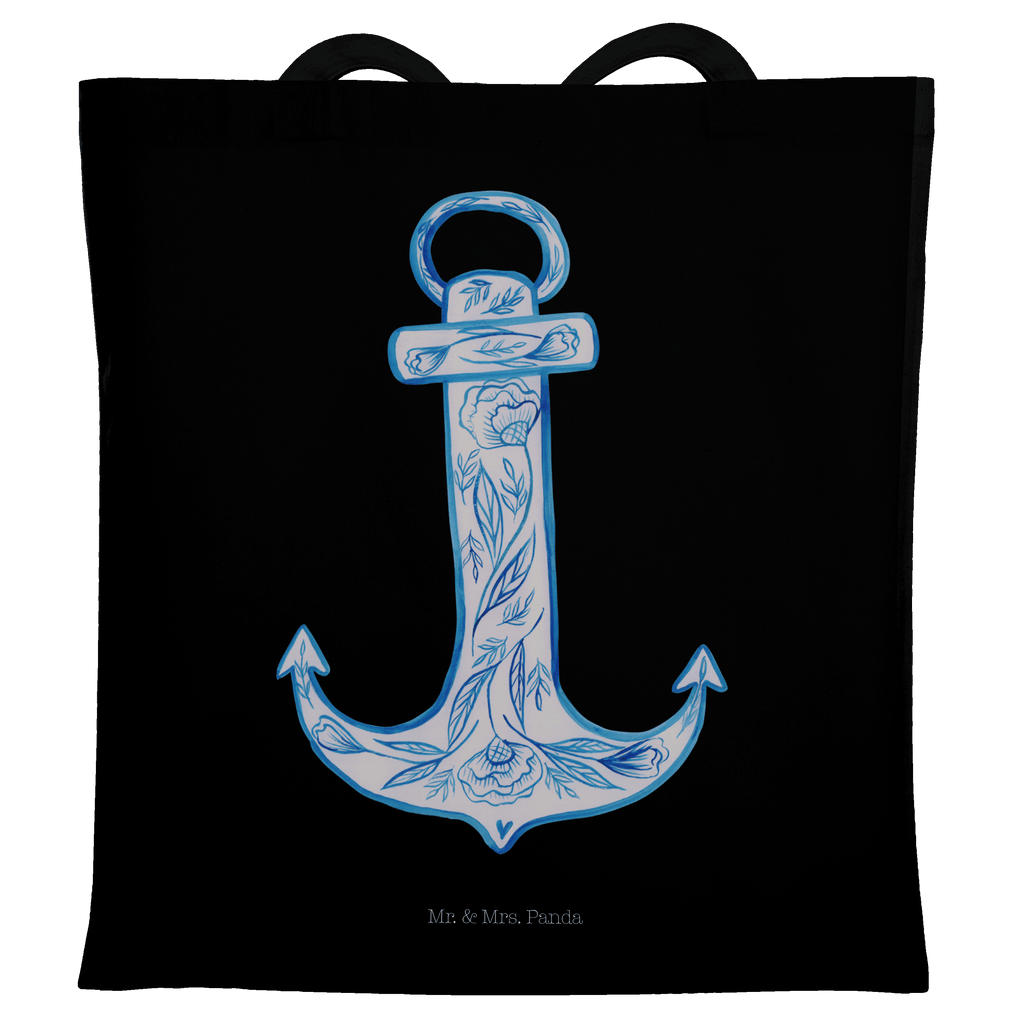 Tragetasche Anker Blau Beuteltasche, Beutel, Einkaufstasche, Jutebeutel, Stoffbeutel, Tiermotive, Gute Laune, lustige Sprüche, Tiere