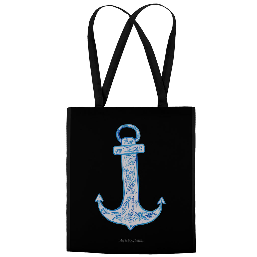 Tragetasche Anker Blau Beuteltasche, Beutel, Einkaufstasche, Jutebeutel, Stoffbeutel, Tiermotive, Gute Laune, lustige Sprüche, Tiere