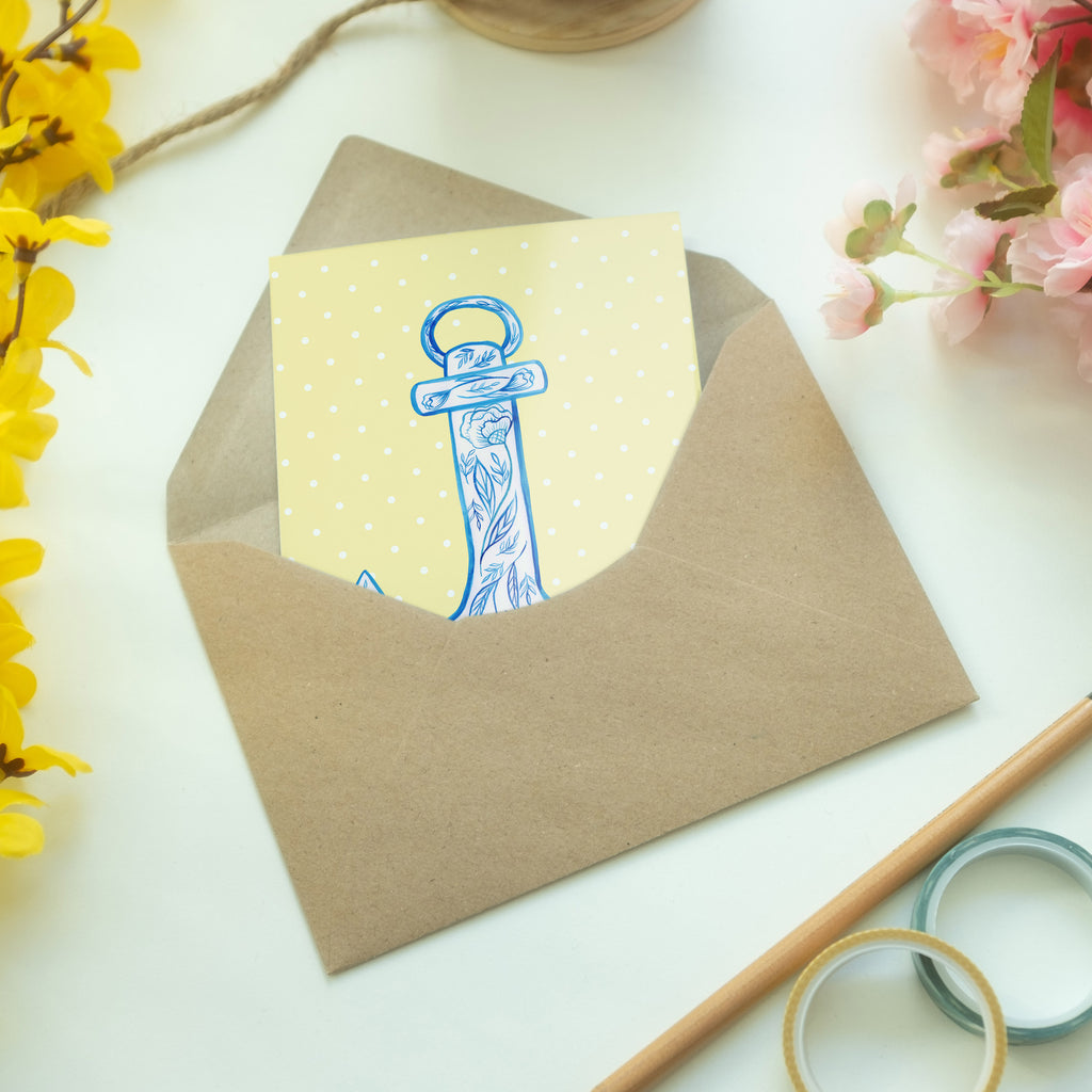 Grußkarte Anker Blau Klappkarte, Einladungskarte, Glückwunschkarte, Hochzeitskarte, Geburtstagskarte, Karte, Tiermotive, Gute Laune, lustige Sprüche, Tiere