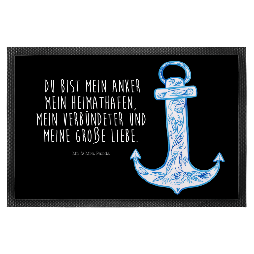 Fußmatte Anker Blau  Türvorleger, Schmutzmatte, Fußabtreter, Matte, Schmutzfänger, Fußabstreifer, Schmutzfangmatte, Türmatte, Motivfußmatte,  Haustürmatte, Vorleger  süße Tiermotive, gute Laune, lustige Sprüche, Tiere