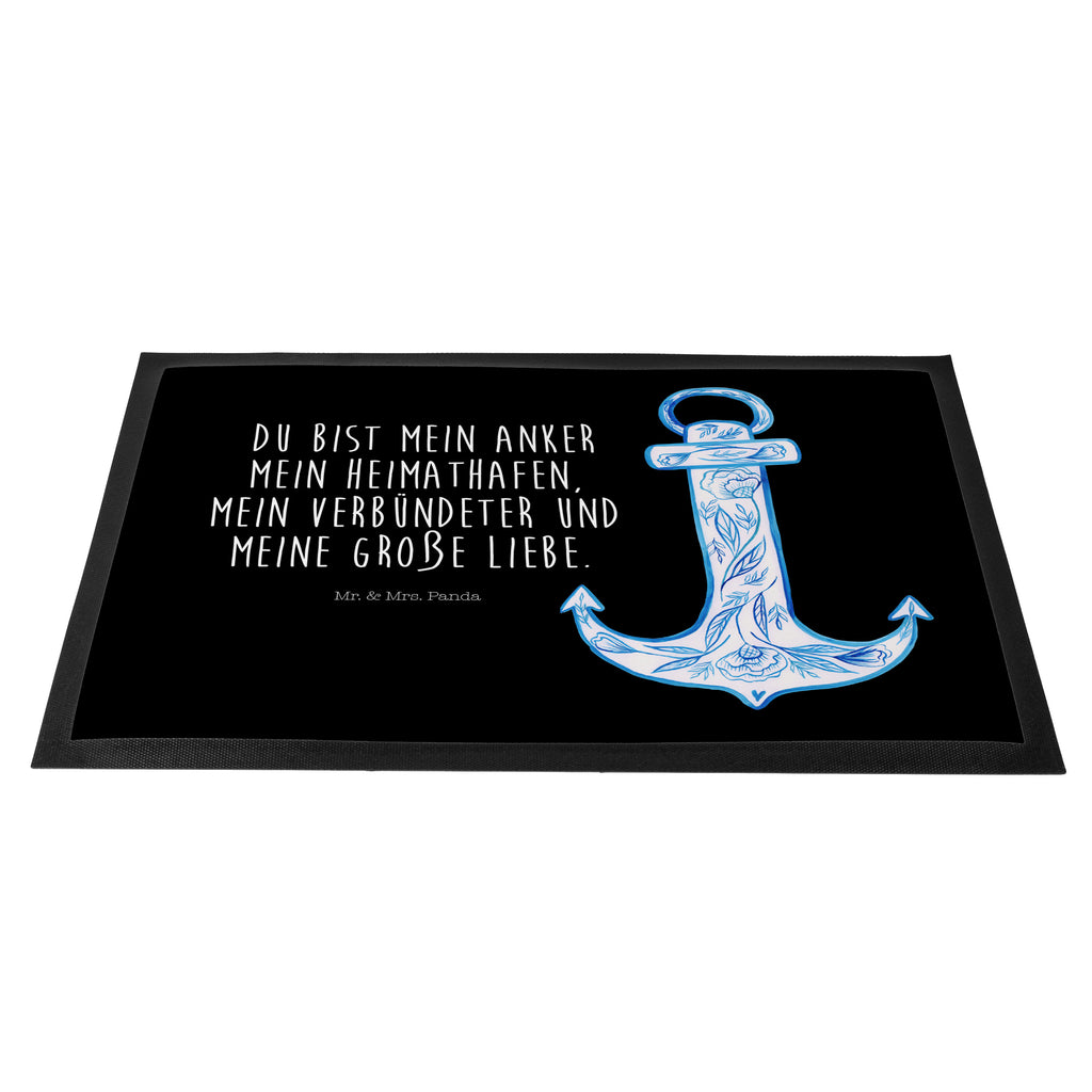 Fußmatte Anker Blau  Türvorleger, Schmutzmatte, Fußabtreter, Matte, Schmutzfänger, Fußabstreifer, Schmutzfangmatte, Türmatte, Motivfußmatte,  Haustürmatte, Vorleger  süße Tiermotive, gute Laune, lustige Sprüche, Tiere