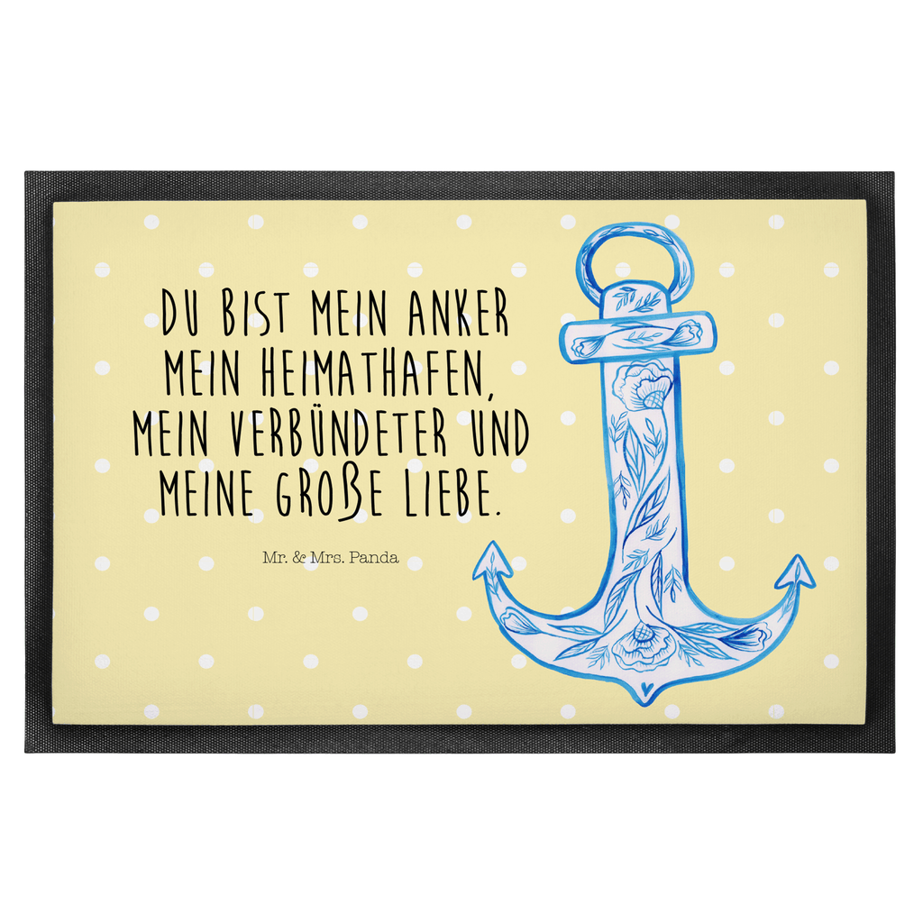 Fußmatte Anker Blau  Türvorleger, Schmutzmatte, Fußabtreter, Matte, Schmutzfänger, Fußabstreifer, Schmutzfangmatte, Türmatte, Motivfußmatte,  Haustürmatte, Vorleger  süße Tiermotive, gute Laune, lustige Sprüche, Tiere