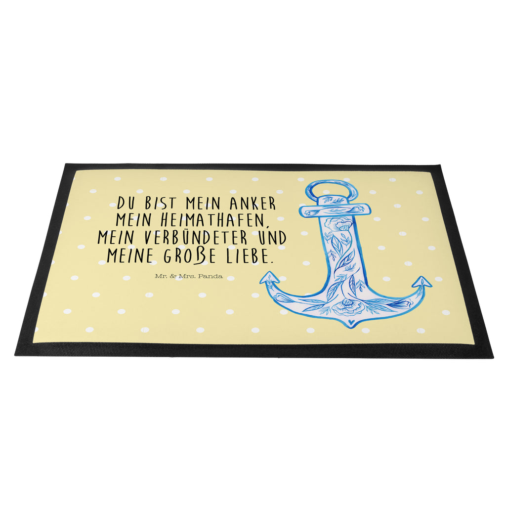 Fußmatte Anker Blau  Türvorleger, Schmutzmatte, Fußabtreter, Matte, Schmutzfänger, Fußabstreifer, Schmutzfangmatte, Türmatte, Motivfußmatte,  Haustürmatte, Vorleger  süße Tiermotive, gute Laune, lustige Sprüche, Tiere