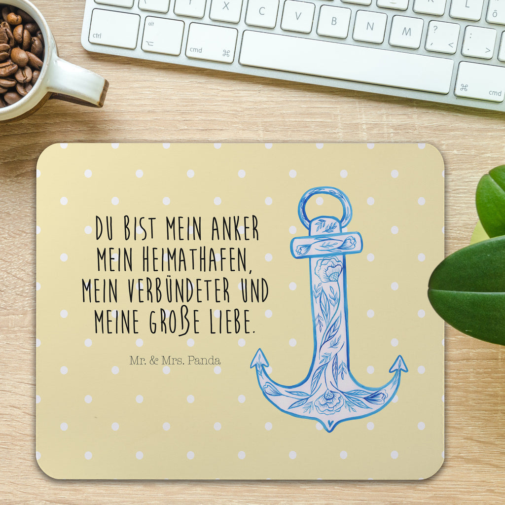 Mauspad Anker Blau Mousepad, Computer zubehör, Büroausstattung, PC Zubehör, Arbeitszimmer, Mauspad, Einzigartiges Mauspad, Designer Mauspad, Tiermotive, Gute Laune, lustige Sprüche, Tiere