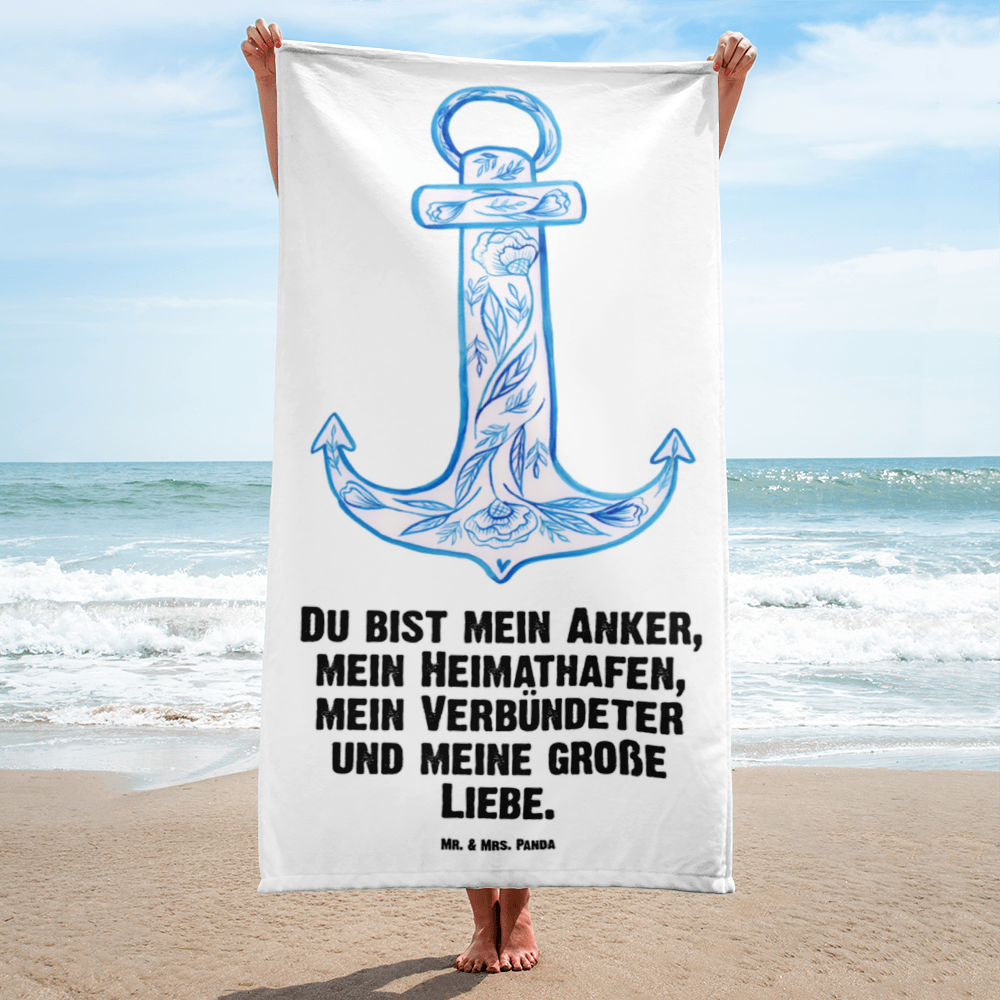 XL Badehandtuch Anker Blau Handtuch, Badetuch, Duschtuch, Strandtuch, Saunatuch, Tiermotive, Gute Laune, lustige Sprüche, Tiere