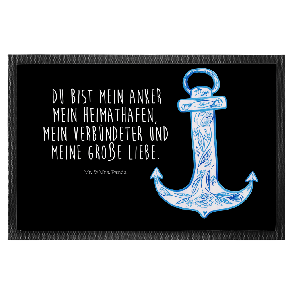 Fußmatte Anker Blau  Türvorleger, Schmutzmatte, Fußabtreter, Matte, Schmutzfänger, Fußabstreifer, Schmutzfangmatte, Türmatte, Motivfußmatte,  Haustürmatte, Vorleger  süße Tiermotive, gute Laune, lustige Sprüche, Tiere