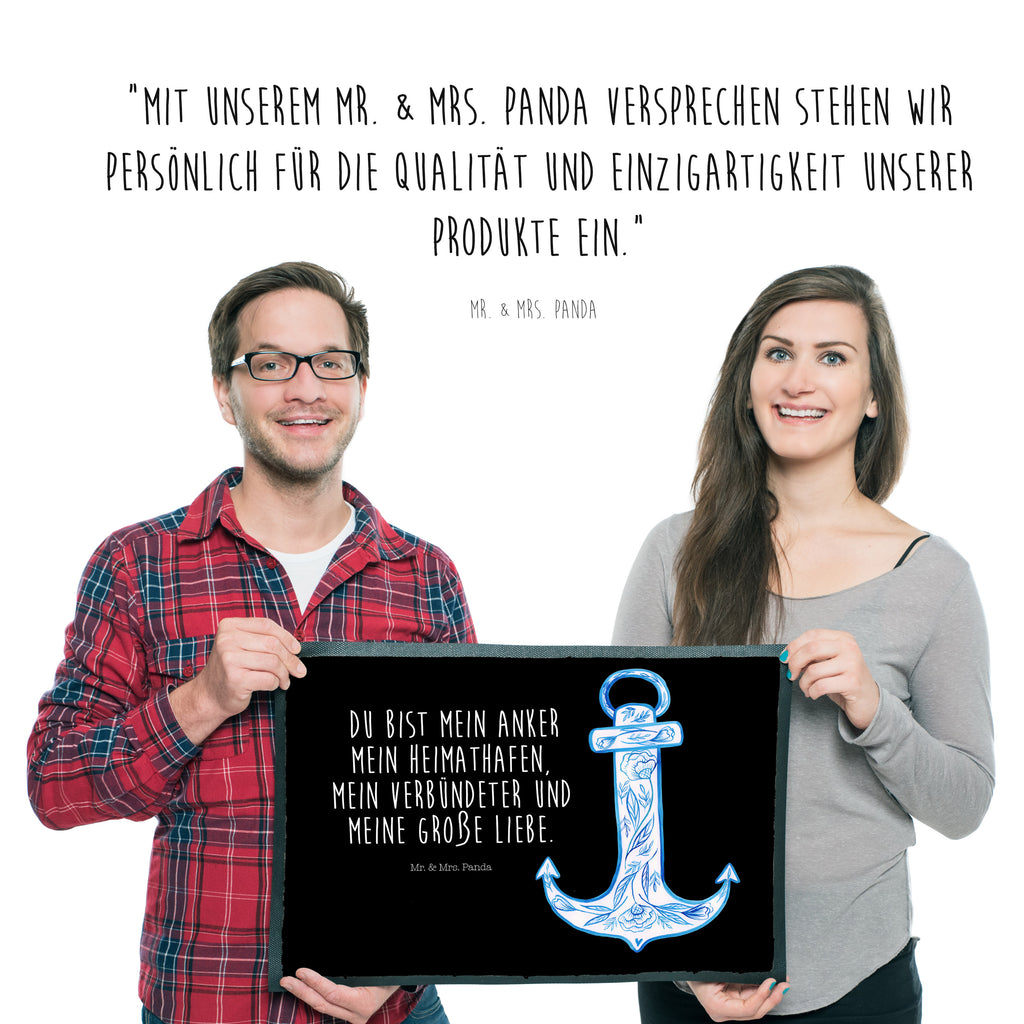 Fußmatte Anker Blau  Türvorleger, Schmutzmatte, Fußabtreter, Matte, Schmutzfänger, Fußabstreifer, Schmutzfangmatte, Türmatte, Motivfußmatte,  Haustürmatte, Vorleger  süße Tiermotive, gute Laune, lustige Sprüche, Tiere