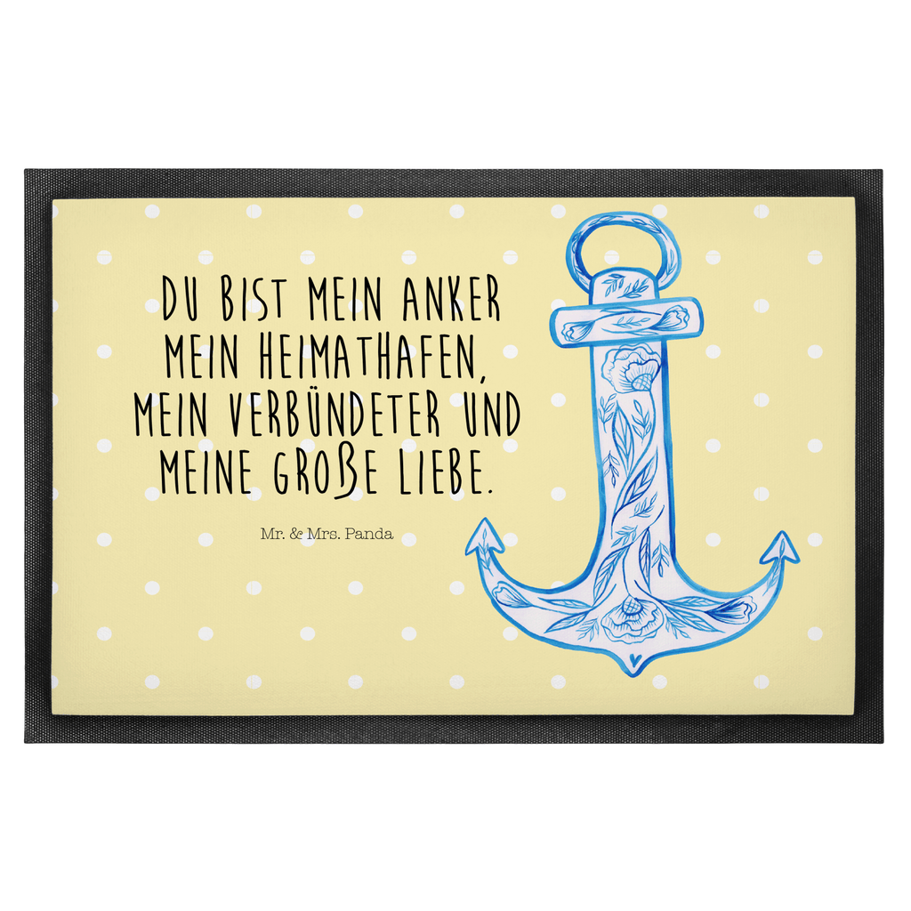 Fußmatte Anker Blau  Türvorleger, Schmutzmatte, Fußabtreter, Matte, Schmutzfänger, Fußabstreifer, Schmutzfangmatte, Türmatte, Motivfußmatte,  Haustürmatte, Vorleger  süße Tiermotive, gute Laune, lustige Sprüche, Tiere