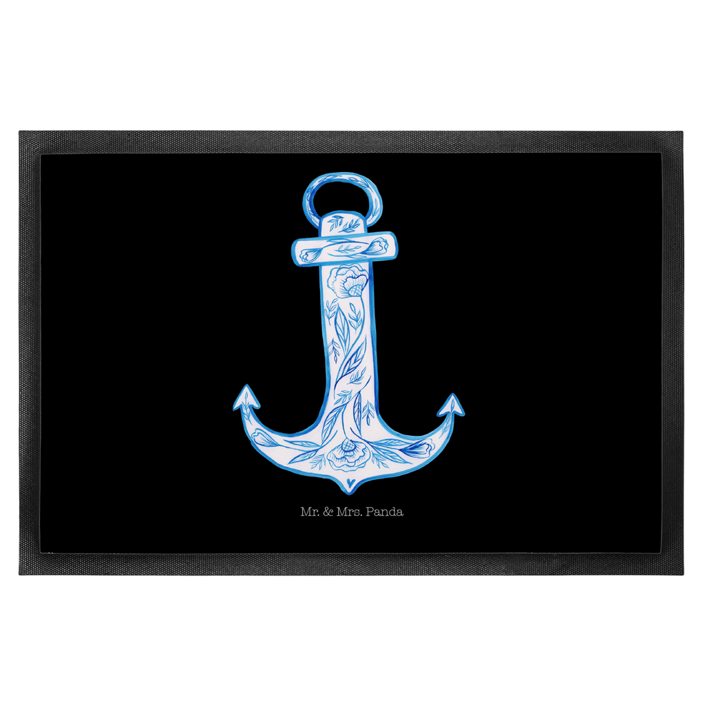 Fußmatte Anker Blau  Türvorleger, Schmutzmatte, Fußabtreter, Matte, Schmutzfänger, Fußabstreifer, Schmutzfangmatte, Türmatte, Motivfußmatte,  Haustürmatte, Vorleger  süße Tiermotive, gute Laune, lustige Sprüche, Tiere