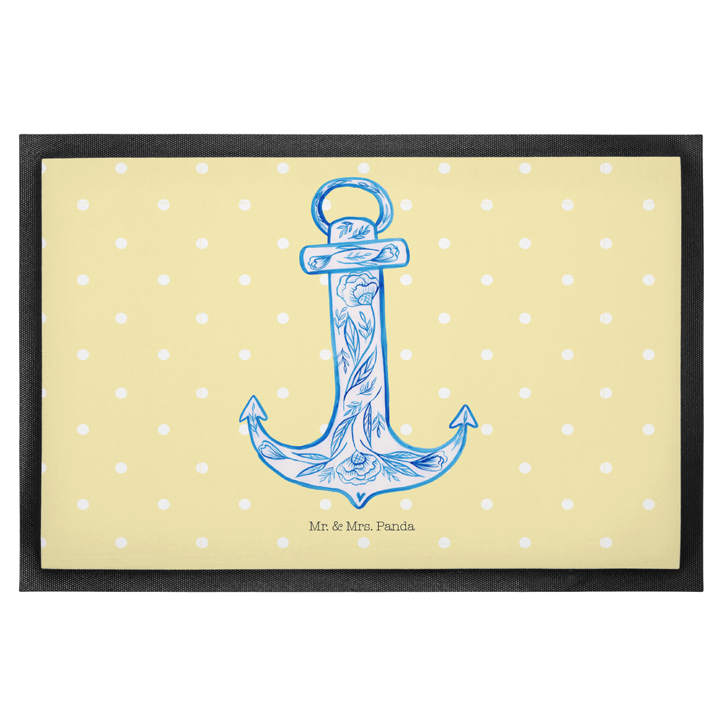 Fußmatte Anker Blau  Türvorleger, Schmutzmatte, Fußabtreter, Matte, Schmutzfänger, Fußabstreifer, Schmutzfangmatte, Türmatte, Motivfußmatte,  Haustürmatte, Vorleger  süße Tiermotive, gute Laune, lustige Sprüche, Tiere