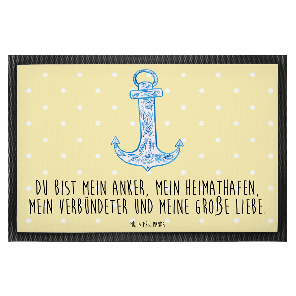 Fußmatte Anker Blau  Türvorleger, Schmutzmatte, Fußabtreter, Matte, Schmutzfänger, Fußabstreifer, Schmutzfangmatte, Türmatte, Motivfußmatte,  Haustürmatte, Vorleger  süße Tiermotive, gute Laune, lustige Sprüche, Tiere
