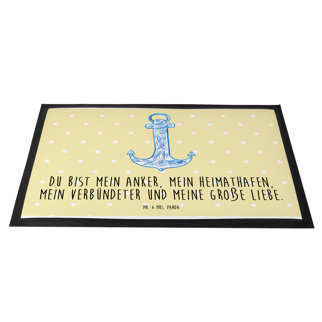 Fußmatte Anker Blau  Türvorleger, Schmutzmatte, Fußabtreter, Matte, Schmutzfänger, Fußabstreifer, Schmutzfangmatte, Türmatte, Motivfußmatte,  Haustürmatte, Vorleger  süße Tiermotive, gute Laune, lustige Sprüche, Tiere