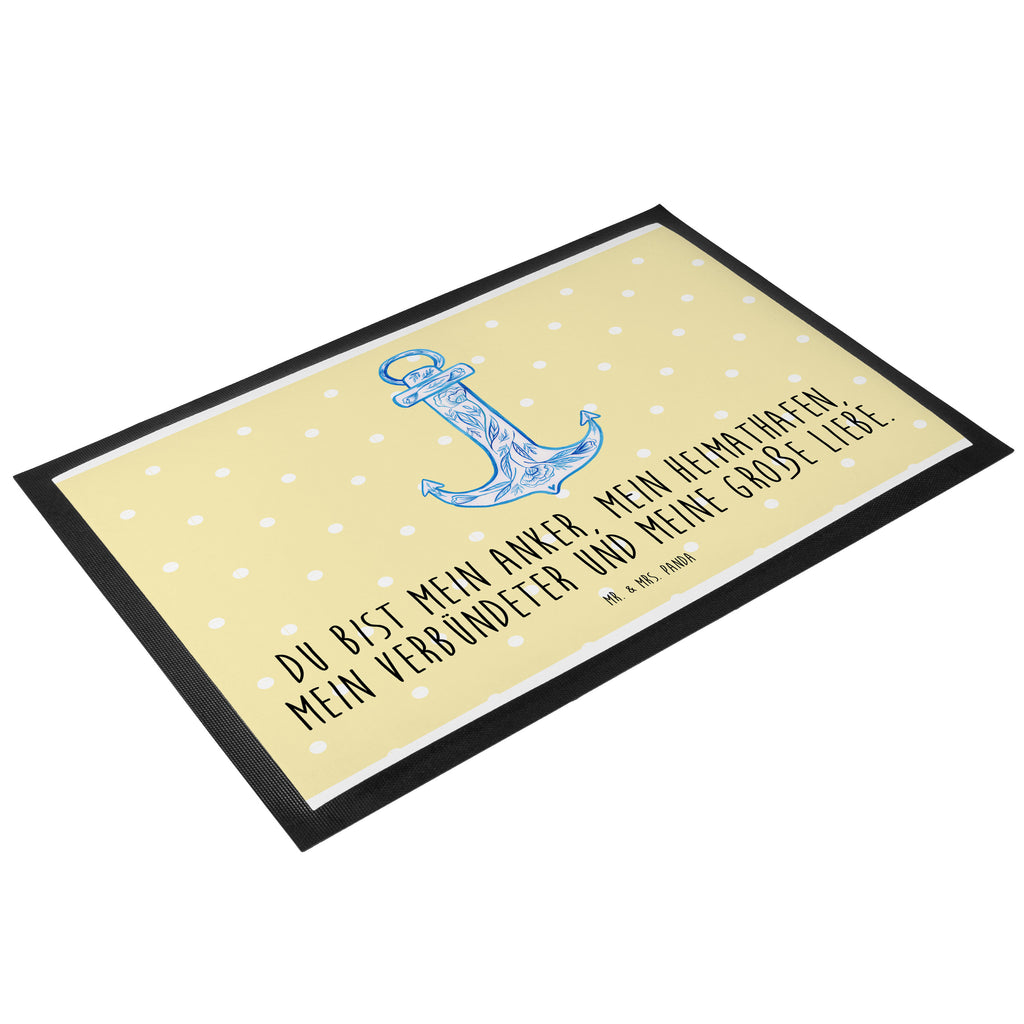 Fußmatte Anker Blau  Türvorleger, Schmutzmatte, Fußabtreter, Matte, Schmutzfänger, Fußabstreifer, Schmutzfangmatte, Türmatte, Motivfußmatte,  Haustürmatte, Vorleger  süße Tiermotive, gute Laune, lustige Sprüche, Tiere