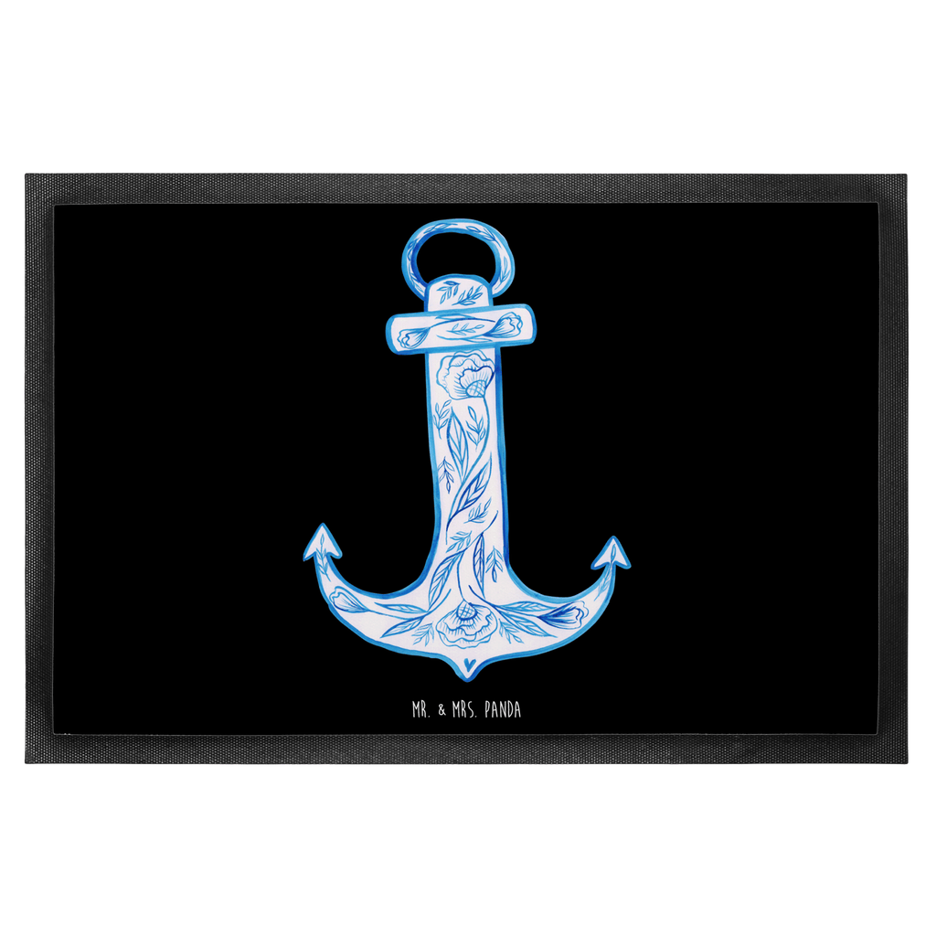 Fußmatte Anker Blau  Türvorleger, Schmutzmatte, Fußabtreter, Matte, Schmutzfänger, Fußabstreifer, Schmutzfangmatte, Türmatte, Motivfußmatte,  Haustürmatte, Vorleger  süße Tiermotive, gute Laune, lustige Sprüche, Tiere