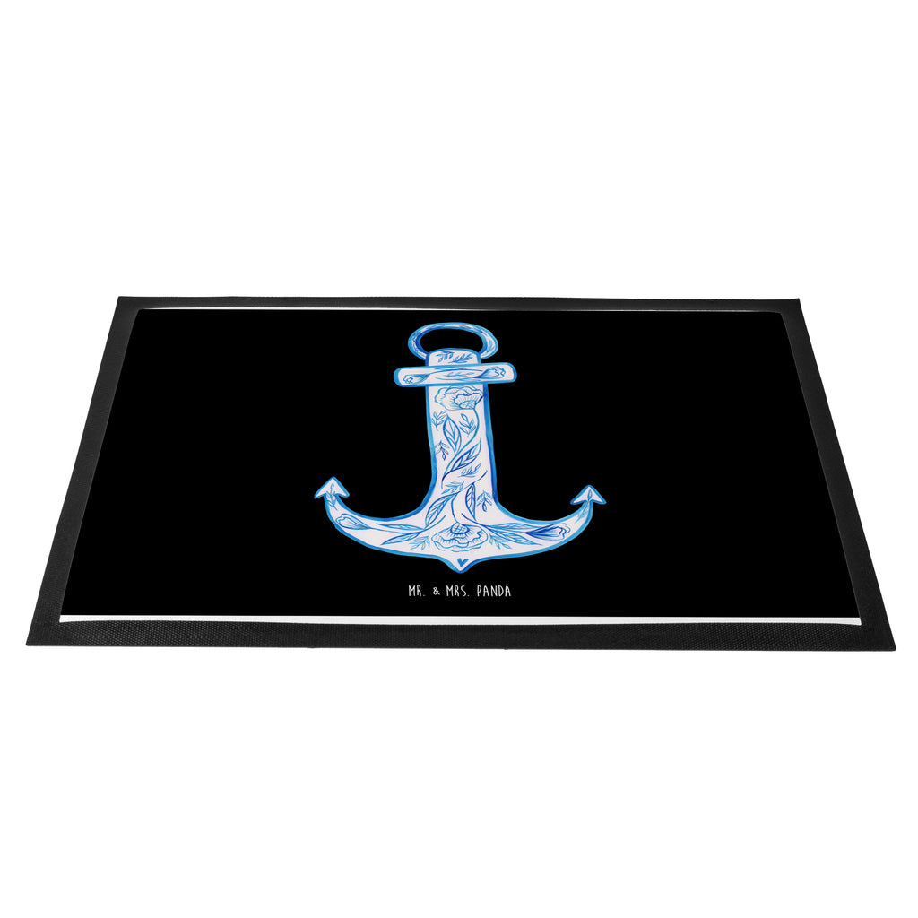 Fußmatte Anker Blau  Türvorleger, Schmutzmatte, Fußabtreter, Matte, Schmutzfänger, Fußabstreifer, Schmutzfangmatte, Türmatte, Motivfußmatte,  Haustürmatte, Vorleger  süße Tiermotive, gute Laune, lustige Sprüche, Tiere