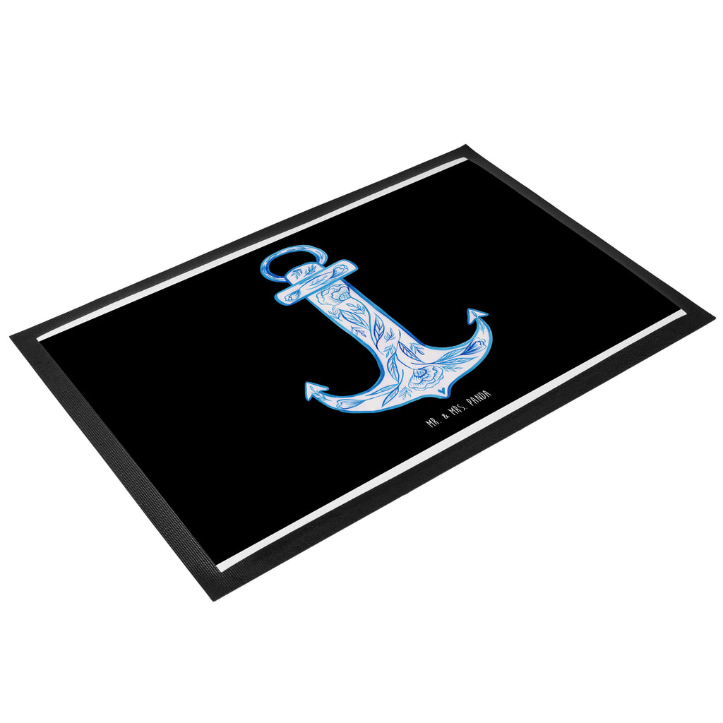 Fußmatte Anker Blau  Türvorleger, Schmutzmatte, Fußabtreter, Matte, Schmutzfänger, Fußabstreifer, Schmutzfangmatte, Türmatte, Motivfußmatte,  Haustürmatte, Vorleger  süße Tiermotive, gute Laune, lustige Sprüche, Tiere