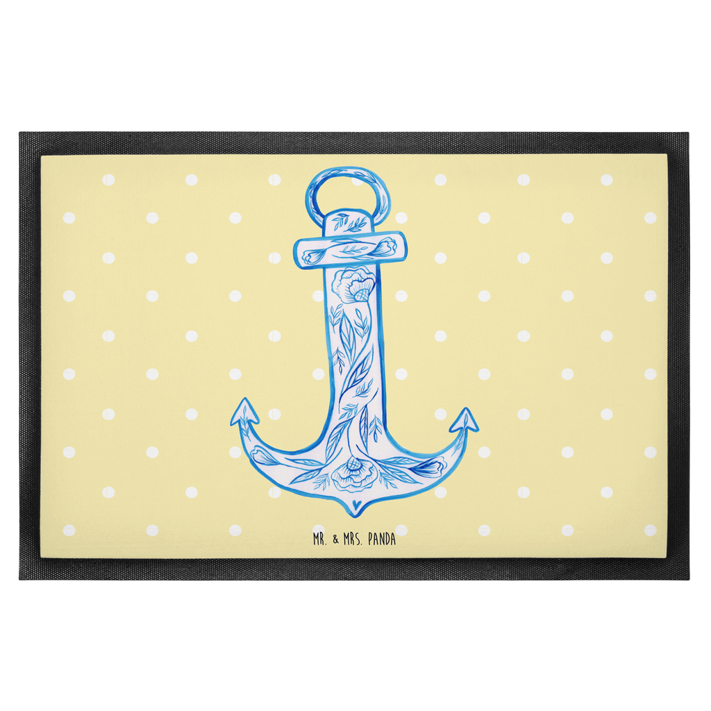 Fußmatte Anker Blau  Türvorleger, Schmutzmatte, Fußabtreter, Matte, Schmutzfänger, Fußabstreifer, Schmutzfangmatte, Türmatte, Motivfußmatte,  Haustürmatte, Vorleger  süße Tiermotive, gute Laune, lustige Sprüche, Tiere