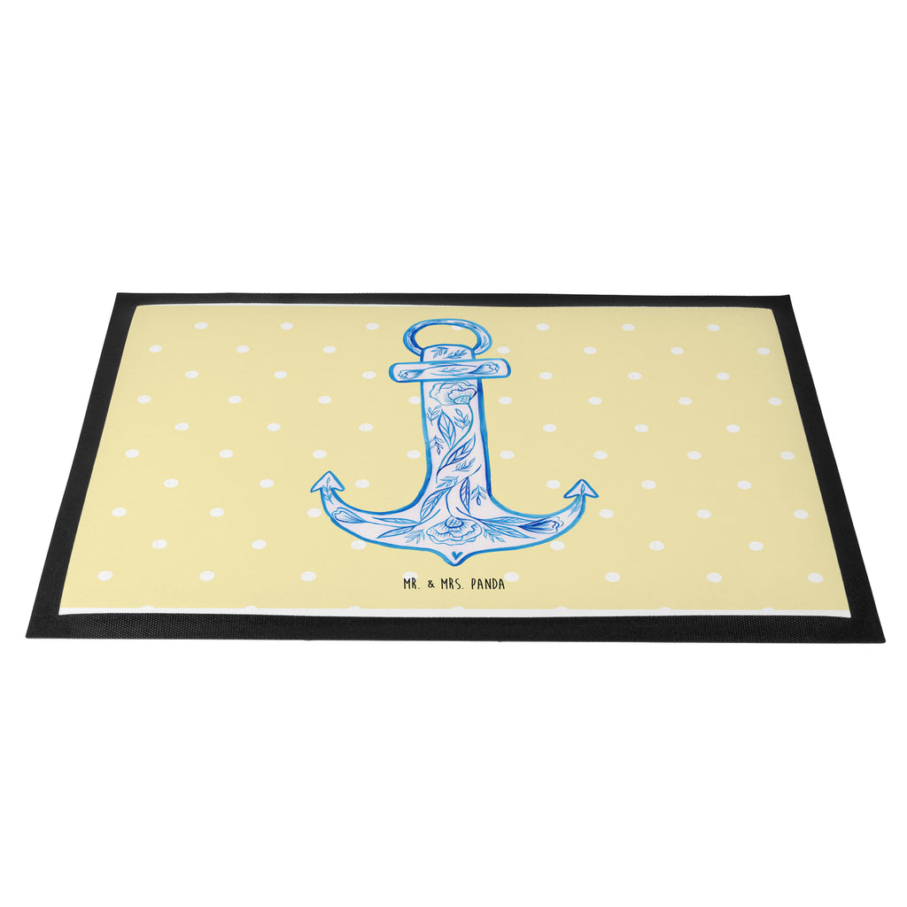 Fußmatte Anker Blau  Türvorleger, Schmutzmatte, Fußabtreter, Matte, Schmutzfänger, Fußabstreifer, Schmutzfangmatte, Türmatte, Motivfußmatte,  Haustürmatte, Vorleger  süße Tiermotive, gute Laune, lustige Sprüche, Tiere
