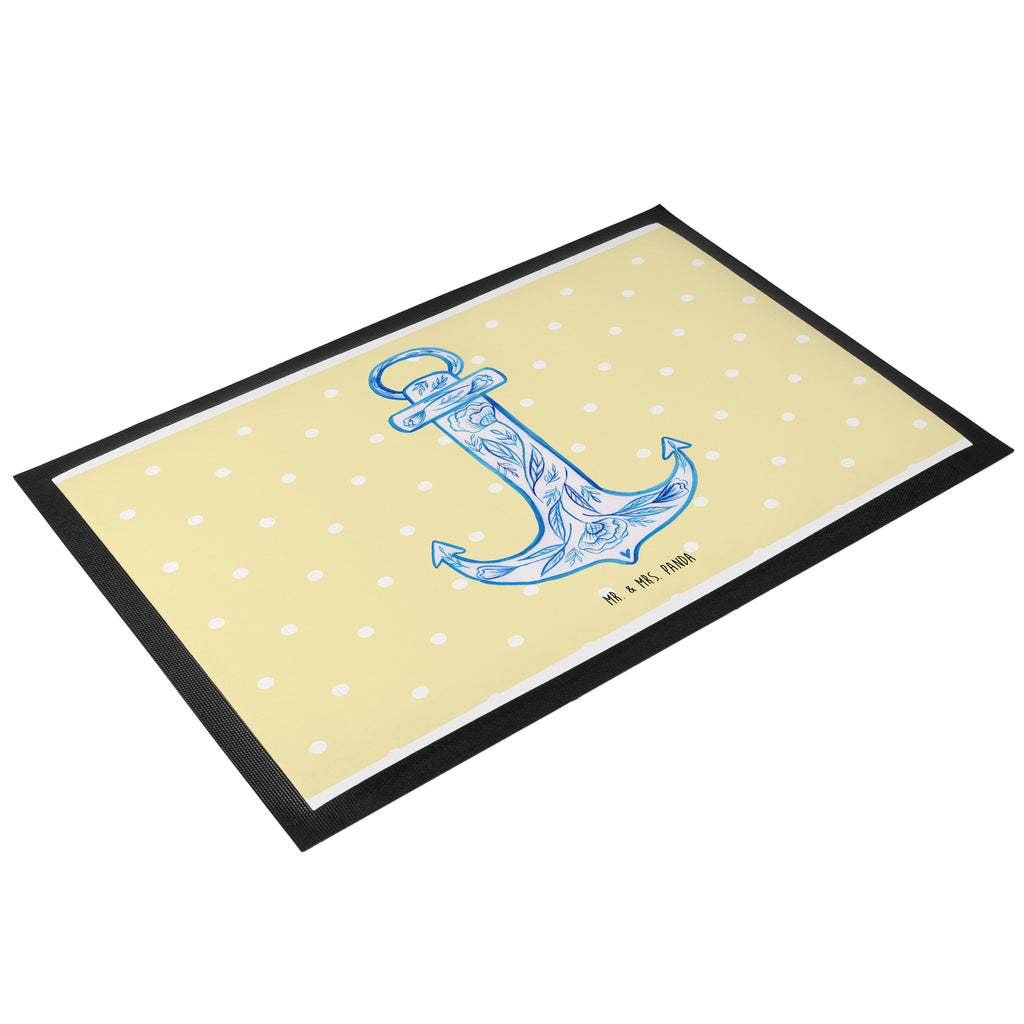 Fußmatte Anker Blau  Türvorleger, Schmutzmatte, Fußabtreter, Matte, Schmutzfänger, Fußabstreifer, Schmutzfangmatte, Türmatte, Motivfußmatte,  Haustürmatte, Vorleger  süße Tiermotive, gute Laune, lustige Sprüche, Tiere