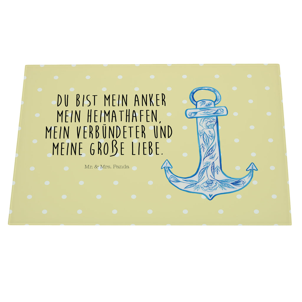 XL Glas Schneidbrett Anker Blau Glasschneidebrett, Schneidebrett, Frühstücksbrett, Küche, Tiermotive, Gute Laune, lustige Sprüche, Tiere