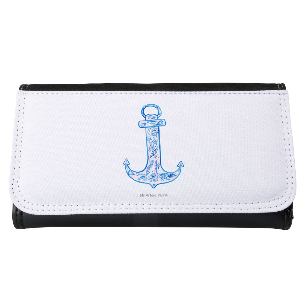 Damen Portemonnaie Anker Blau Portemonnaie, Portemonee, Geldbörse, Damen, Groß, XXL, Geldbeutel, Portemonnaies, Tiermotive, Gute Laune, lustige Sprüche, Tiere