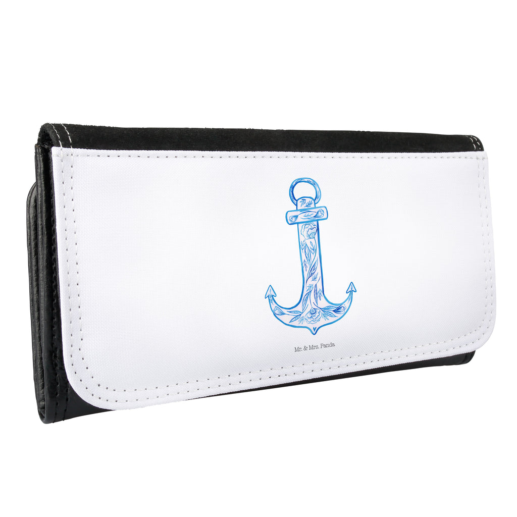 Damen Portemonnaie Anker Blau Portemonnaie, Portemonee, Geldbörse, Damen, Groß, XXL, Geldbeutel, Portemonnaies, Tiermotive, Gute Laune, lustige Sprüche, Tiere