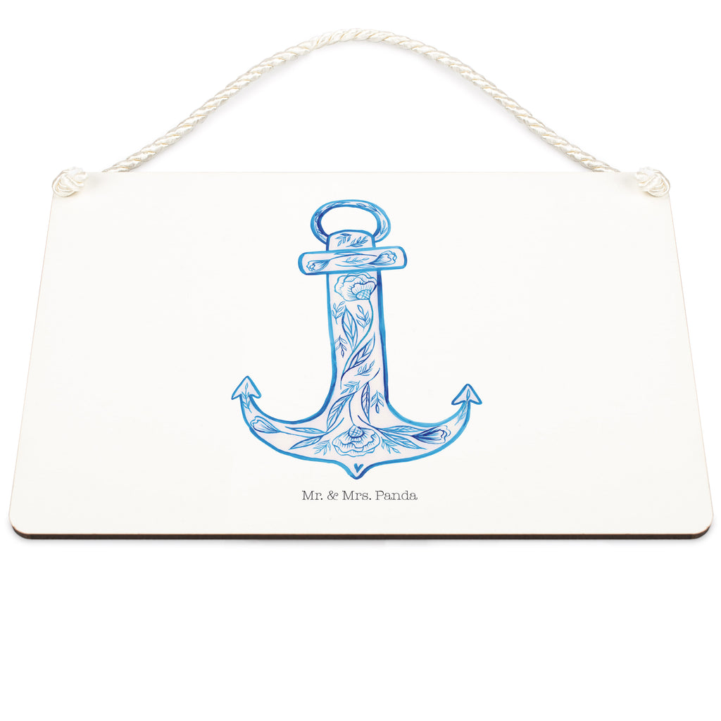 Deko Schild Anker Blau Dekoschild, Deko Schild, Schild, Tür Schild, Türschild, Holzschild, Wandschild, Wanddeko, Tiermotive, Gute Laune, lustige Sprüche, Tiere