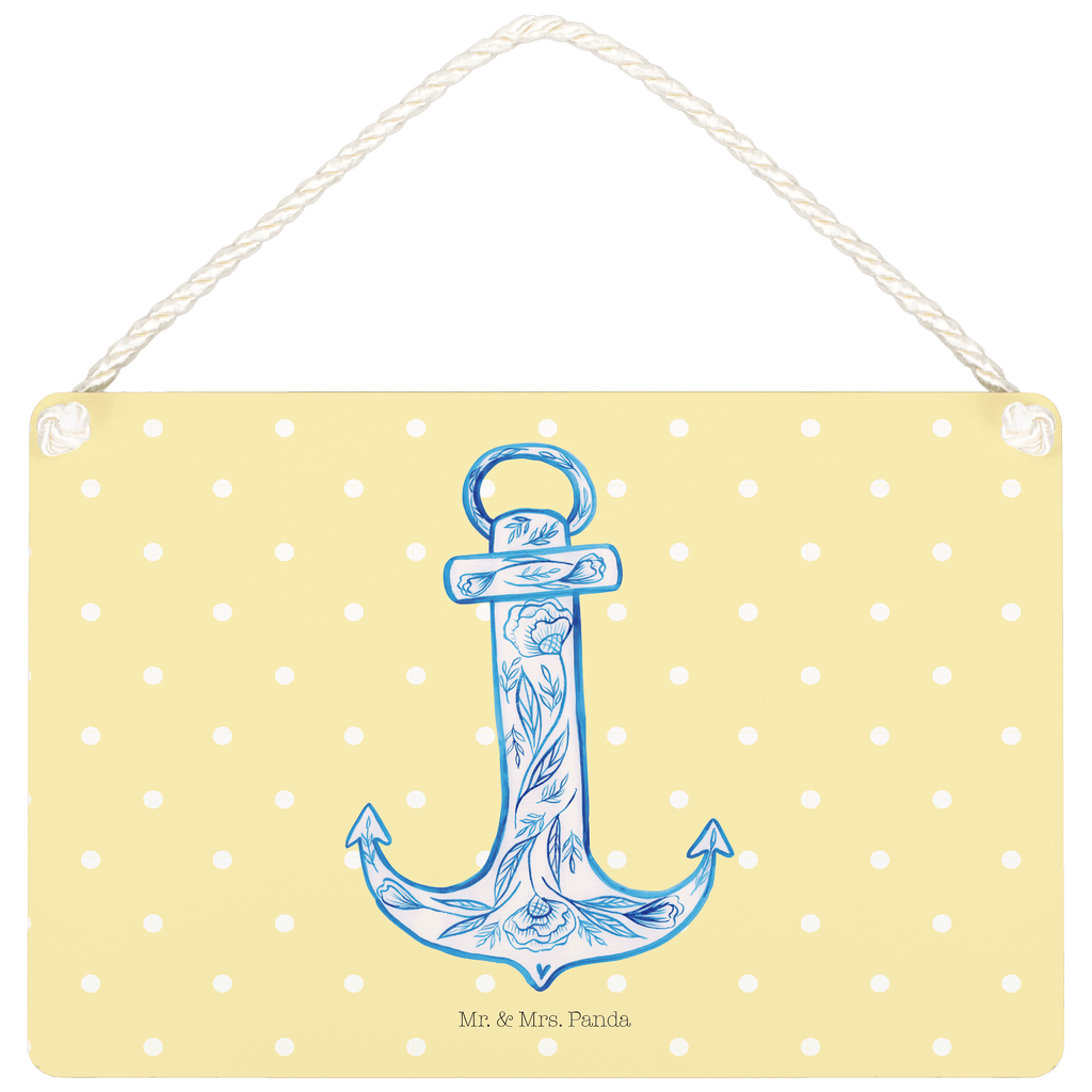 Deko Schild Anker Blau Dekoschild, Deko Schild, Schild, Tür Schild, Türschild, Holzschild, Wandschild, Wanddeko, Tiermotive, Gute Laune, lustige Sprüche, Tiere