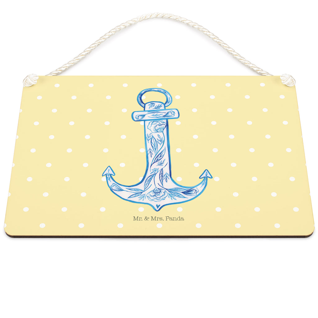 Deko Schild Anker Blau Dekoschild, Deko Schild, Schild, Tür Schild, Türschild, Holzschild, Wandschild, Wanddeko, Tiermotive, Gute Laune, lustige Sprüche, Tiere