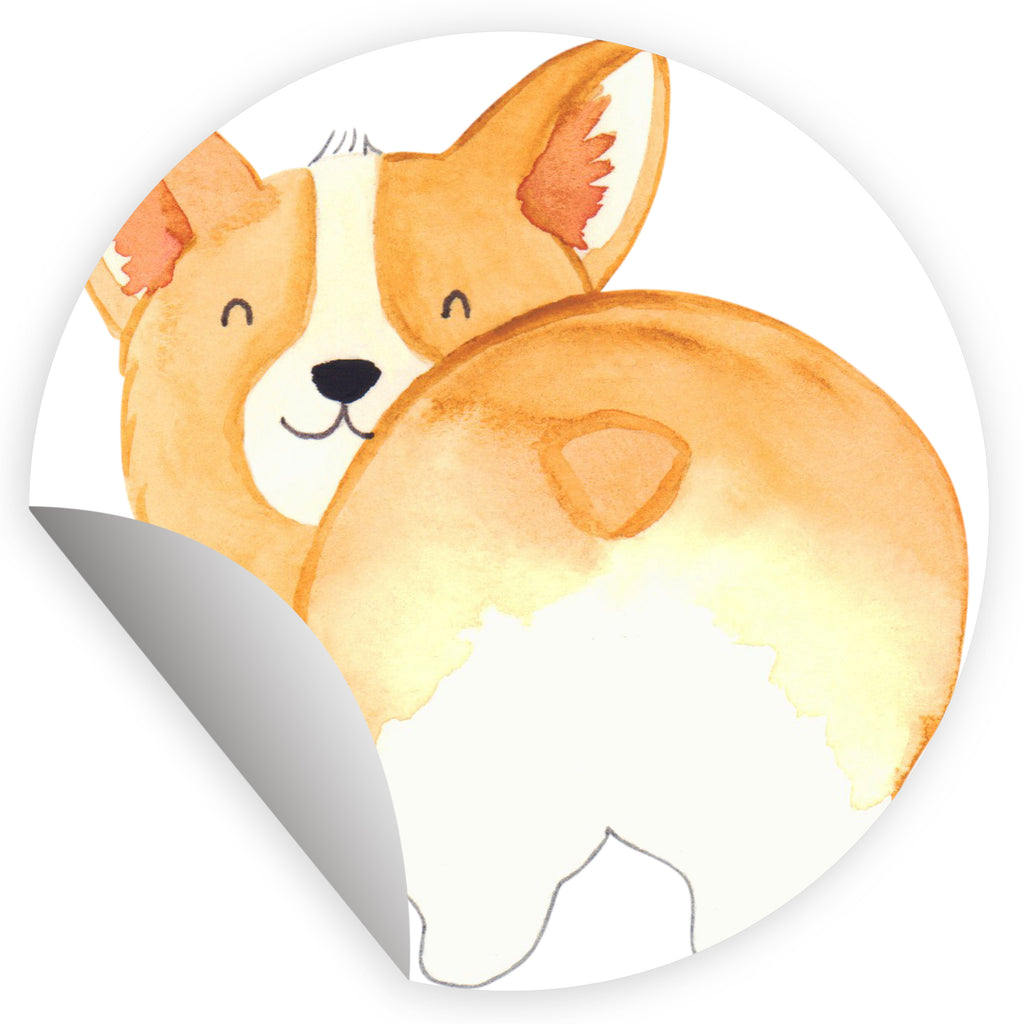 120mm Rund Aufkleber Corgie Po Sticker, Aufkleber, Etikett, Kinder, rund, Hund, Hundemotiv, Haustier, Hunderasse, Tierliebhaber, Hundebesitzer, Sprüche, Corgie, Hundeliebe, Motivation, Selbstliebe, Spruch
